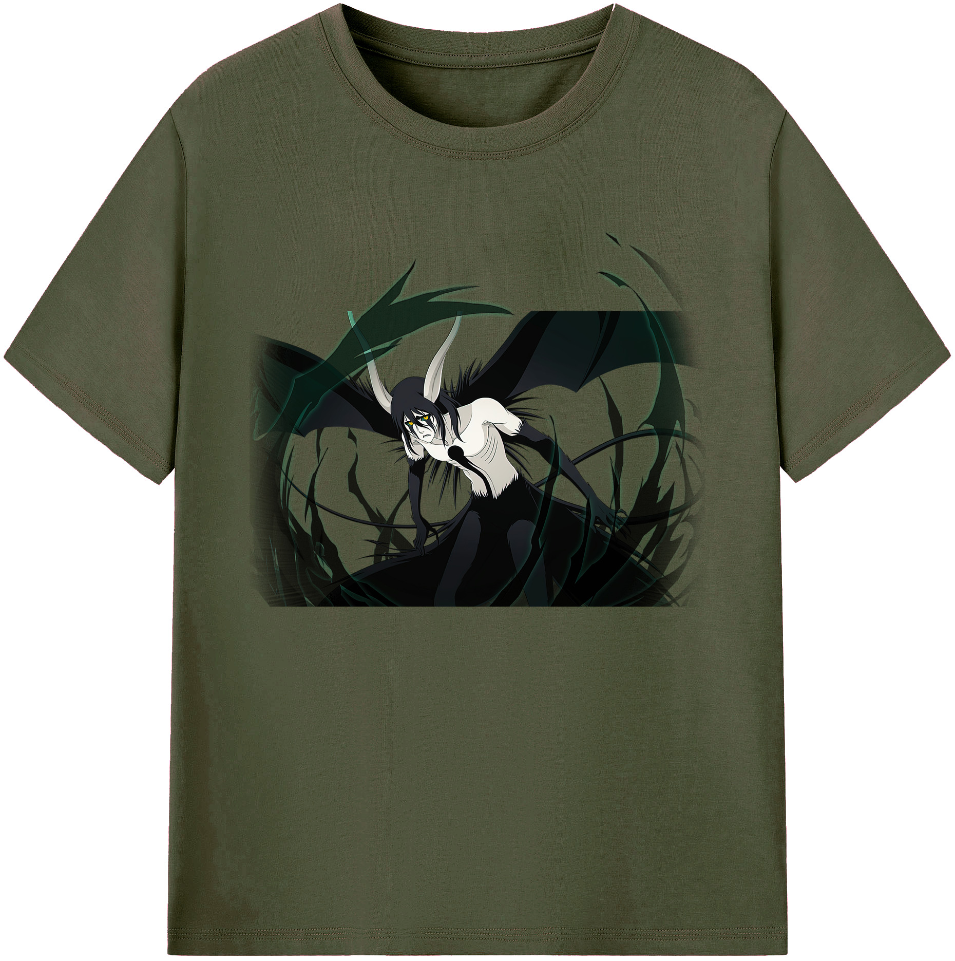 （画像用） ブリーチ ウルキオラ·シファー BLEACH Ulquiorra cifer 綿100％ メンズ半袖Tシャツ｜肌触りやわらか＆通気性